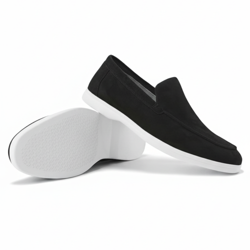 Suede Loafers Black